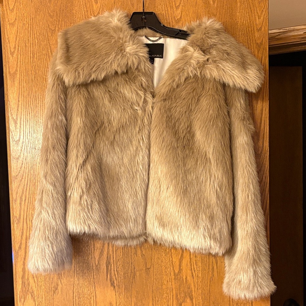 Banana Republic Cream Teddy Jacket